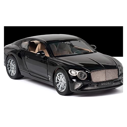 CHENXIAOLAN Miniaturmodelle 1 24 Für Bentley Continental Off-Road GT Alloy Diecast Pull Back Automodell Für Erwachsene Fertigmodell(Schwarz) von CHENXIAOLAN