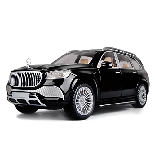 Miniaturmodelle 1 24 Für Benz Maybach S600 Simulation SUV Legierung Automodell Diecast Vehicle Toys Collection Display Gift Fertigmodell(Schwarz) von CHENXIAOLAN