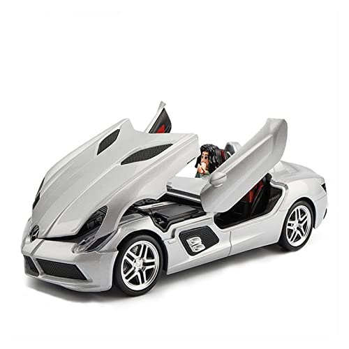 CHENXIAOLAN Miniaturmodelle 1 24 Für Benz SLR Cabrio Simulation Legierung Sportwagen Modell Diecast Fahrzeug Spielzeug Sammlung Display Geschenk Fertigmodell von CHENXIAOLAN