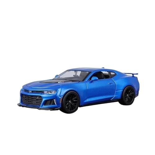 Miniaturmodelle 1 24 Für Chevrolet Camaro ZL1 2017 Legierung Auto Druckguss Auto Modell Miniatur Maßstab Modell Fertigmodell(Blau) von CHENXIAOLAN