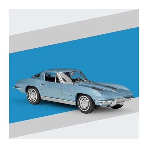 CHENXIAOLAN Miniaturmodelle 1 24 Für Chevrolet Corvette 1963 Legierung Sport Auto Modell Diecast Fahrzeug Auto Modell Sammler Auto Fertigmodell von CHENXIAOLAN