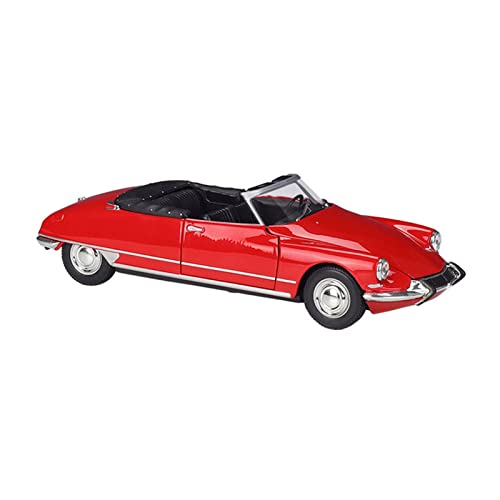 CHENXIAOLAN Miniaturmodelle 1 24 Für Citroen DS19 Classic Red Cabrio Sportwagen Legierung Automodell Sammlergeschenk Fertigmodell von CHENXIAOLAN