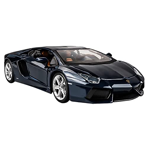 CHENXIAOLAN Miniaturmodelle 1 24 Für Lamborghini LP700-4 Legierung Sportwagen Modell Diecast Fahrzeug Spielzeug Sammlung Display Geschenk Fertigmodell(Blau) von CHENXIAOLAN