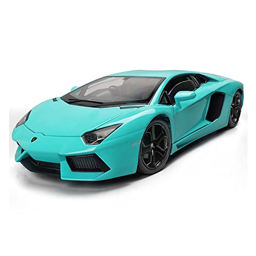 CHENXIAOLAN Miniaturmodelle 1 24 Für Lamborghini LP700 Legierung Sportwagen Modell Diecast Spielzeug Fahrzeugsammlung Kinder Geschenk Display Fertigmodell(Blau) von CHENXIAOLAN