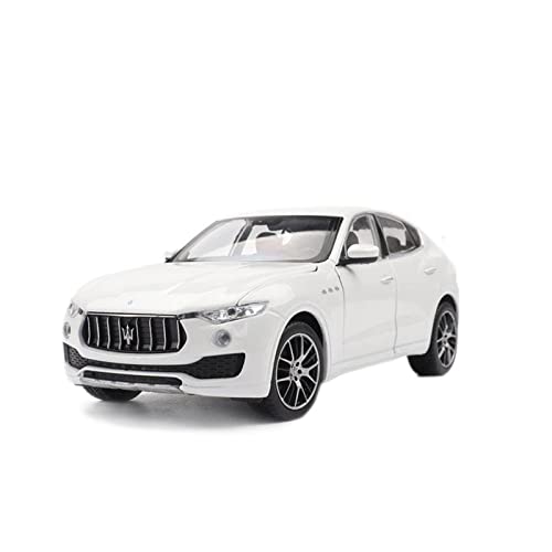 CHENXIAOLAN Miniaturmodelle 1 24 Für Maserati Levante SUV Simulation Legierung Automodell Diecast Vehicle Toys Collection Display Gift Fertigmodell(White) von CHENXIAOLAN