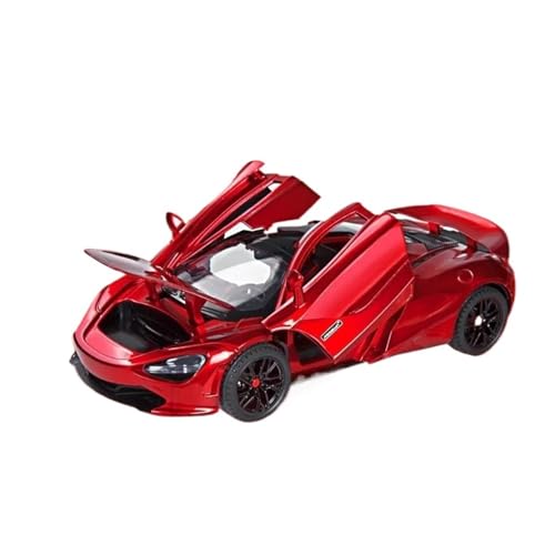 CHENXIAOLAN Miniaturmodelle 1 24 Für McLaren 720S Rennwagenmodell Druckguss-Sportwagenmodell Simulation Ton- Und Lichtfahrzeugspielzeug Fertigmodell(Red1) von CHENXIAOLAN