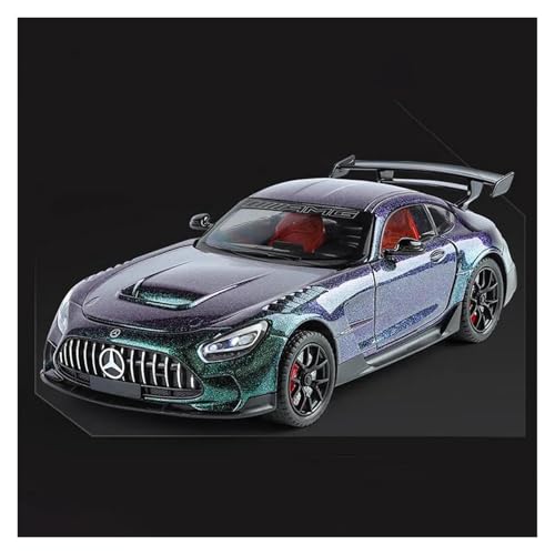 CHENXIAOLAN Miniaturmodelle 1 24 Für Mercedes-Benz AMG GT Legierung Sportwagen Modell Maßstab Modell Fahrzeug Sound Und Licht Sammlung Spielzeug Fertigmodell(Purple) von CHENXIAOLAN