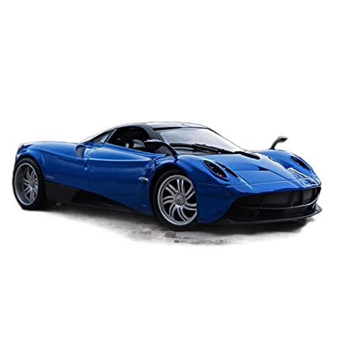 CHENXIAOLAN Miniaturmodelle 1 24 Für Pagani Huayra Simulation Alloy Super Sports Car Modell Diecast Vehicle Toys Collection Display Gift Fertigmodell(Blau) von CHENXIAOLAN