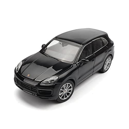 CHENXIAOLAN Miniaturmodelle 1 24 Für Porsche Cayenne Turbo SUV Simulation Legierung Automodell Diecast Vehicle Toys Collection Display Gift Fertigmodell(Schwarz) von CHENXIAOLAN