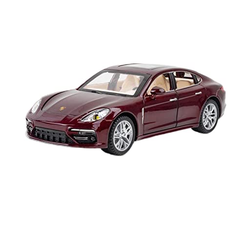 CHENXIAOLAN Miniaturmodelle 1 24 Für Porsche Panamera Simulation Diecast Sportwagen Modell Sound Light Zurückziehen Spielzeugfahrzeuge Geschenk Fertigmodell(Rot) von CHENXIAOLAN