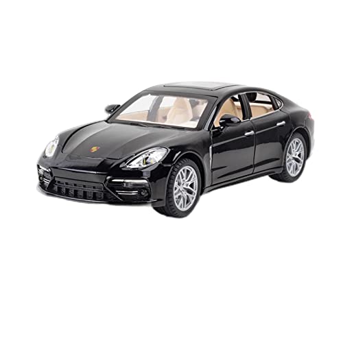 CHENXIAOLAN Miniaturmodelle 1 24 Für Porsche Panamera Simulation Diecast Sportwagen Modell Sound Light Zurückziehen Spielzeugfahrzeuge Geschenk Fertigmodell(Schwarz) von CHENXIAOLAN