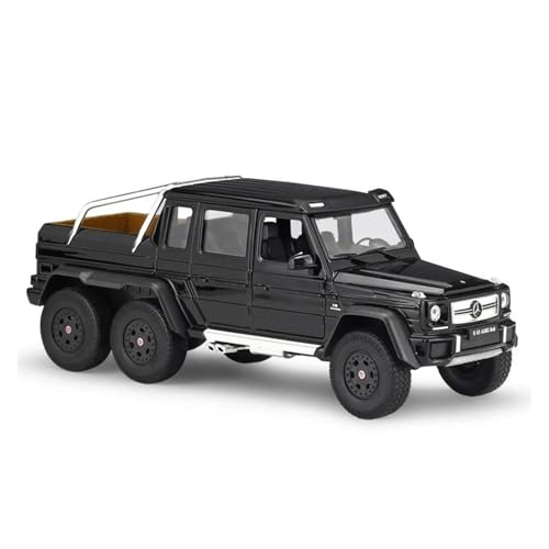 CHENXIAOLAN Miniaturmodelle 1 24 Skala Modell Auto Für Mercedes Benz G63 AMG 6X6 Klassische LKW Geländewagen Metall Legierung Spielzeug Fertigmodell(Schwarz) von CHENXIAOLAN