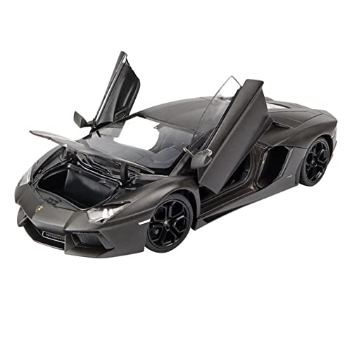 CHENXIAOLAN Miniaturmodelle 1 24 Static Diecast Für Lamborghini Simulation Sportwagen Modell Metall Fahrzeug Ornamente Geschenk Fertigmodell(Schwarz) von CHENXIAOLAN