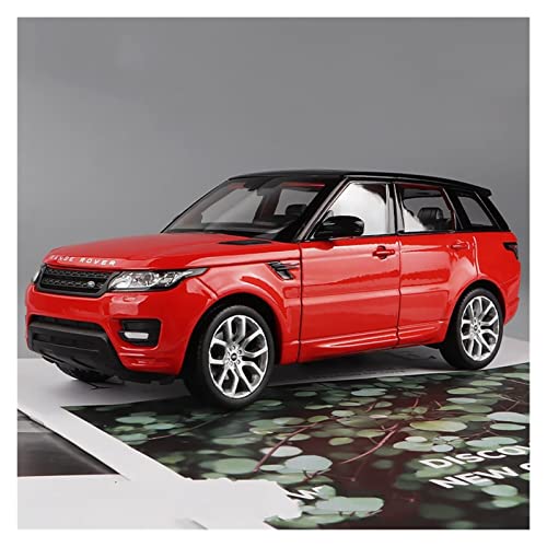 CHENXIAOLAN Miniaturmodelle 1 24 Static Diecast Für Land Rover Range Rover SUV Simulation Automodell Metall Fahrzeug Ornamente Display Geschenk Fertigmodell(Rot) von CHENXIAOLAN