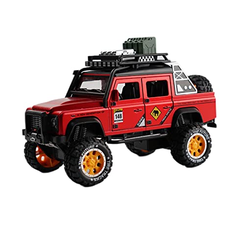 CHENXIAOLAN Miniaturmodelle 1 28 Für Land Rover Defender Alloy Diecast Rennwagen Modell Geländewagen Spielzeug Fertigmodell(B) von CHENXIAOLAN