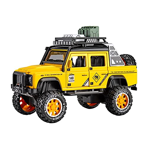 CHENXIAOLAN Miniaturmodelle 1 28 Für Land Rover Defender Alloy Diecast Rennwagen Modell Geländewagen Spielzeug Fertigmodell(C) von CHENXIAOLAN