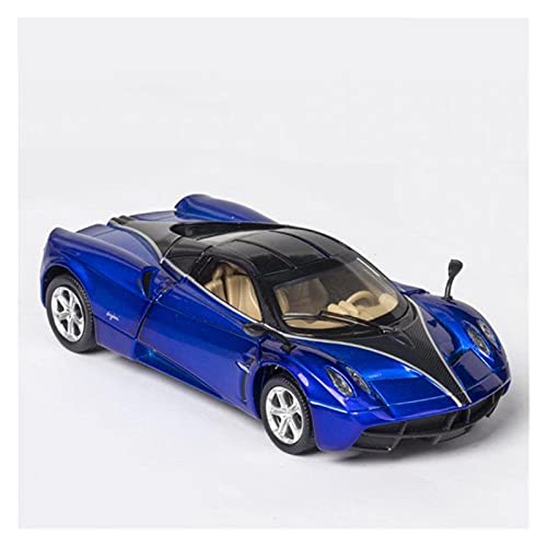 CHENXIAOLAN Miniaturmodelle 1 32 Automodell Für Pagani Hua YRA Zurückziehen Mit Sound Und Leichtmetalldruckguss-Simulationsauto Fertigmodell(Blau) von CHENXIAOLAN