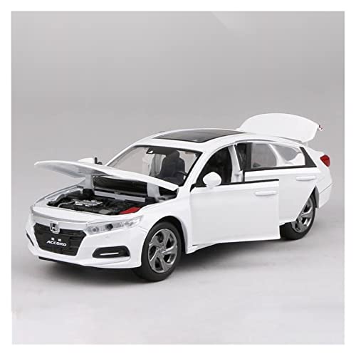 CHENXIAOLAN Miniaturmodelle 1 32 Für Honda Accord Modell Druckgussmodell Sound Und Licht Auto Kinderspielzeug Fertigmodell(B) von CHENXIAOLAN