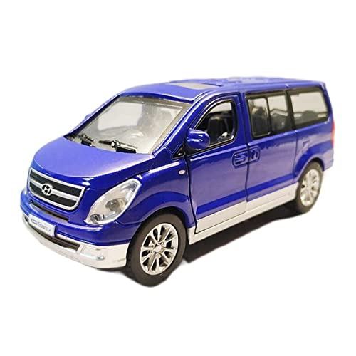 CHENXIAOLAN Miniaturmodelle 1 32 Für Hyundai STAREX Alloy Die Cast Van Bread Business Car MPV Sound Light Pull Back Fertigmodell(B) von CHENXIAOLAN