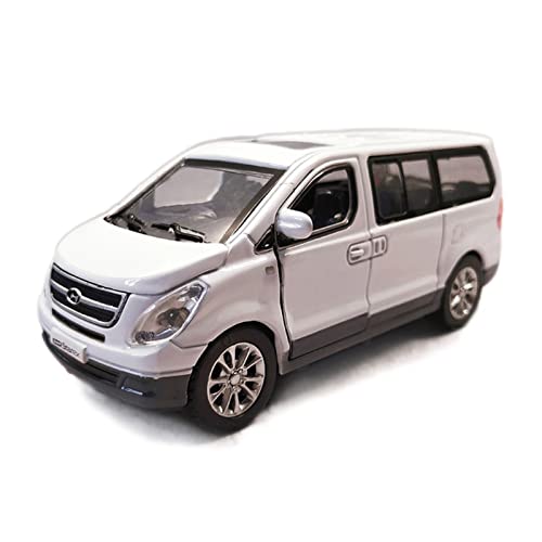 CHENXIAOLAN Miniaturmodelle 1 32 Für Hyundai STAREX Alloy Die Cast Van Bread Business Car MPV Sound Light Pull Back Fertigmodell(D) von CHENXIAOLAN