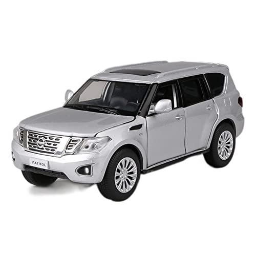 Miniaturmodelle 1 32 Für Nissan Patrol Y62 Diecast Alloy Automodell Travel Rack Sound Light Zurückziehen Fertigmodell(B) von CHENXIAOLAN