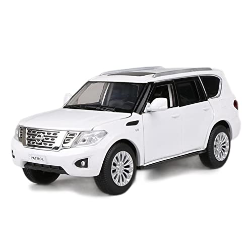 CHENXIAOLAN Miniaturmodelle 1 32 Für Nissan Patrol Y62 Diecast Alloy Automodell Travel Rack Sound Light Zurückziehen Fertigmodell(C) von CHENXIAOLAN