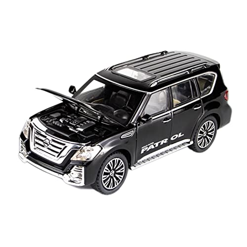 Miniaturmodelle 1 32 Für Nissan Patrol Y62 Legierung Diecast Automodell Travel Rack Sound Light Zurückziehen Fertigmodell(B) von CHENXIAOLAN