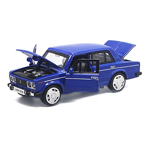 CHENXIAOLAN Miniaturmodelle 1 32 Für Russland Lada 2106 Legierung Klassisches Modellauto Spielzeug Druckguss Zurückziehen Musik Licht Auto Spielzeug Fertigmodell(Taglia unica) von CHENXIAOLAN