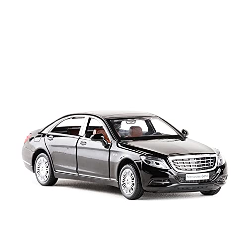 CHENXIAOLAN Miniaturmodelle 1 32 for Mercedes-Benz S600 Maybach Alloy Car Model Six Door Sound Und Light Pull Back Toy Car Model Fertigmodell(Taglia unica) von CHENXIAOLAN