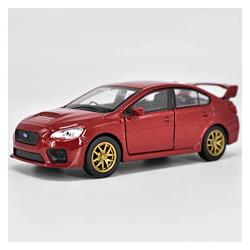 CHENXIAOLAN Miniaturmodelle 1 36 Für Subaru Impreza WRX STI Alloy Car Model High Simulation Pullback Vehicle Gift Fertigmodell(Rot) von CHENXIAOLAN