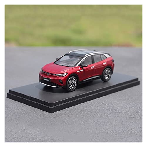 CHENXIAOLAN Miniaturmodelle 1 43 Diecast Fahrzeug Für Volkswagen ID 4 Crozz SUV Simulation Legierung Automodell Sammlerstücke Aus Metall Fertigmodell(Rot) von CHENXIAOLAN