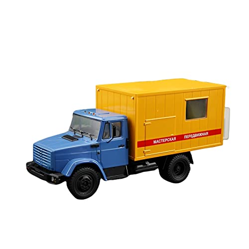 CHENXIAOLAN Miniaturmodelle 1 43 Russischer Kamas-LKW Gil ZIL Alu-Van-LKW-Modell Zeigen Jungenspielzeug Dekorative Geschenke Fertigmodell(B) von CHENXIAOLAN