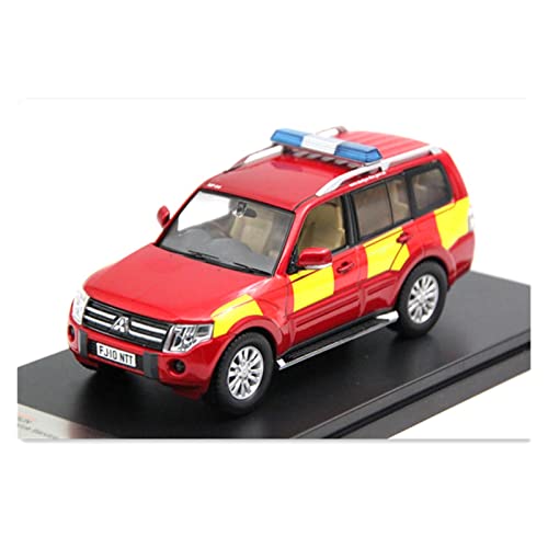 CHENXIAOLAN Miniaturmodelle 1 43 for Mitsubishi Pajero Feuerrettung Polizeiauto Simulation Legierung Auto Modell Erwachsene Sammlung Geschenk Spielzeugauto Fertigmodell von CHENXIAOLAN