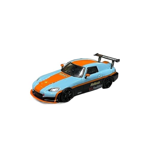 CHENXIAOLAN Miniaturmodelle 1 64 Für Honda S2000 Racing Legierung Replika Auto Druckguss Auto Modell Sammlung Sportwagen Fertigmodell(Blau) von CHENXIAOLAN