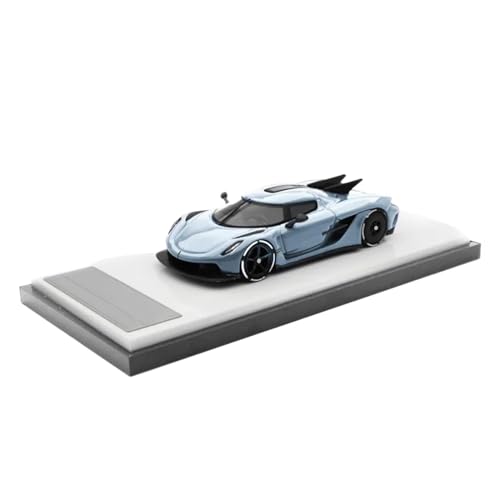 CHENXIAOLAN Miniaturmodelle 1 64 Für Koenigsegg Jesko Absolut Glacier Blue-Druckguss-Legierungsauto-Ornament-Kollektion Fertigmodell(A) von CHENXIAOLAN