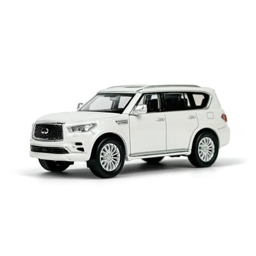 CHENXIAOLAN Miniaturmodelle 1 64 Skala Modell Für Infiniti QX80 2020 Miniatur Legierung Statische Fahrzeug Modell Spielzeug Geschenk Fertigmodell(Weiß) von CHENXIAOLAN