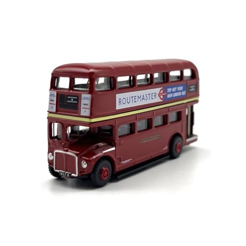 CHENXIAOLAN Miniaturmodelle 1:148 Für Verkehrs Stamm Doppeldecker Bus Coach Auto Modell Sammlung Ornament Legierung Auto Fertigmodell von CHENXIAOLAN