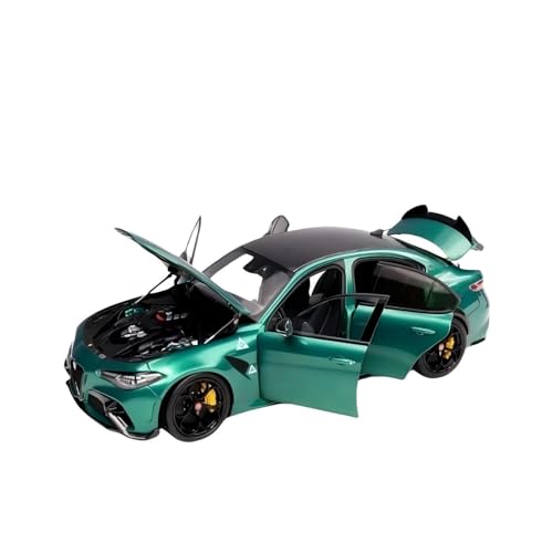 CHENXIAOLAN Miniaturmodelle 1:18 Für Alfa Romeo Giulia GTA Simulation Legierung Voll Geöffnet Auto Modelle Erwachsene Sammlung Ornamente Fertigmodell(Green) von CHENXIAOLAN