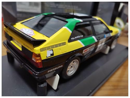 CHENXIAOLAN Miniaturmodelle 1:18 Für Audi QUATTR0 RALLYS DES1000 1981 Legierungssimulationsmodell Rennwagen Klassisches Spielzeug Aus Druckguss Fertigmodell von CHENXIAOLAN