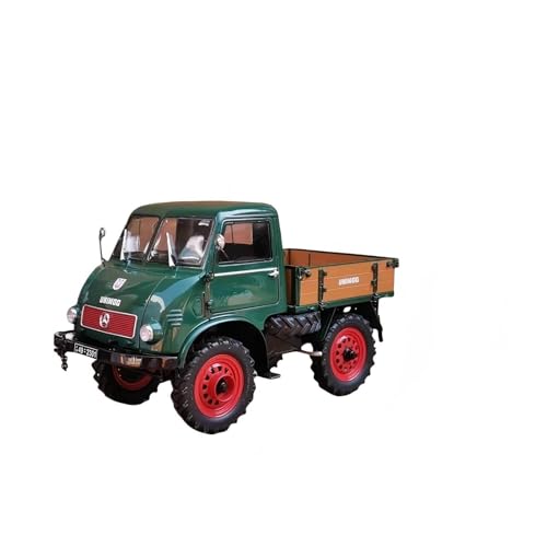 CHENXIAOLAN Miniaturmodelle 1:18 Für Benz Unimog 401 LKW Legierung Volle Offene Transporter Modell Sammlung Jungen Hobby Statische Auto Spielzeug Fertigmodell von CHENXIAOLAN