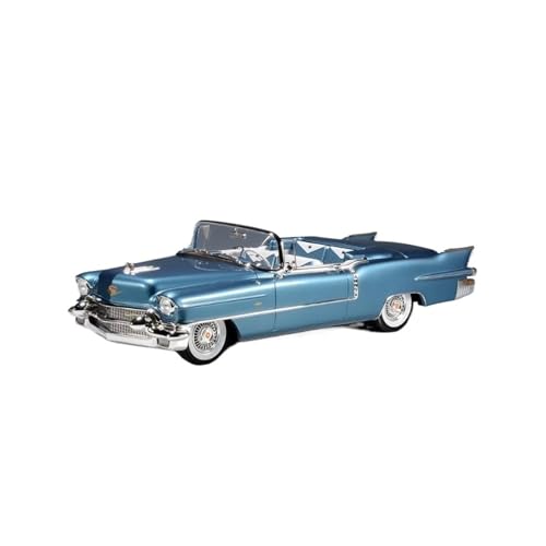 CHENXIAOLAN Miniaturmodelle 1:18 Für Cadillac Eldorado Biarritz 1956 Simulation Metall Auto Modell Hobby Sammlung Erwachsene Souvenir Fertigmodell(Blue-Convertible) von CHENXIAOLAN