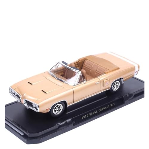 CHENXIAOLAN Miniaturmodelle 1:18 Für Dodge Coronet R/t Crown 1970 Simulation Legierung Auto Metall Modell Ornamente Sammlerstück Urlaub Geschenk Fertigmodell von CHENXIAOLAN