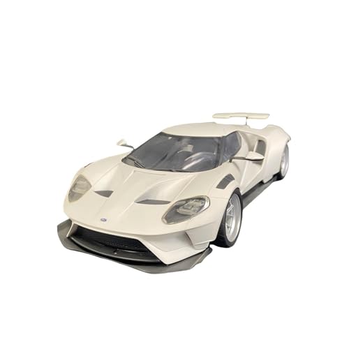 CHENXIAOLAN Miniaturmodelle 1:18 Für Ford GT Gulf White Wide Body Resin Automodell Sportfahrzeug Sammlerstück Metallspielzeug Fertigmodell von CHENXIAOLAN