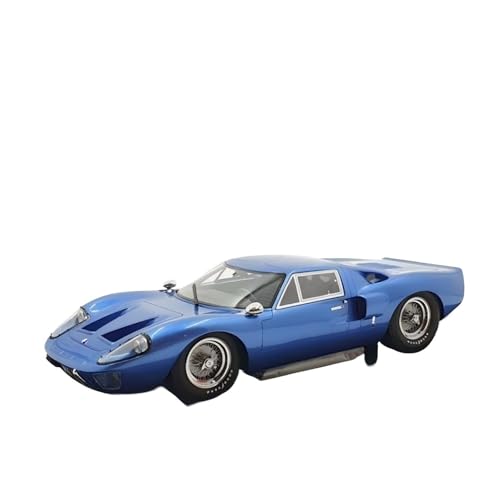 CHENXIAOLAN Miniaturmodelle 1:18 Für Ford GT40 MkIII 1966 Sportwagenmodell Metallic-Blau Statische Metallverzierungen Im Bar-Café-Stil Fertigmodell von CHENXIAOLAN