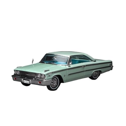 CHENXIAOLAN Miniaturmodelle 1:18 Für Ford Galaxy 500/XL 1963 Automodell Spielzeug Erwachsene Fans Sammlerstück Souvenir Decration Fertigmodell(Green) von CHENXIAOLAN