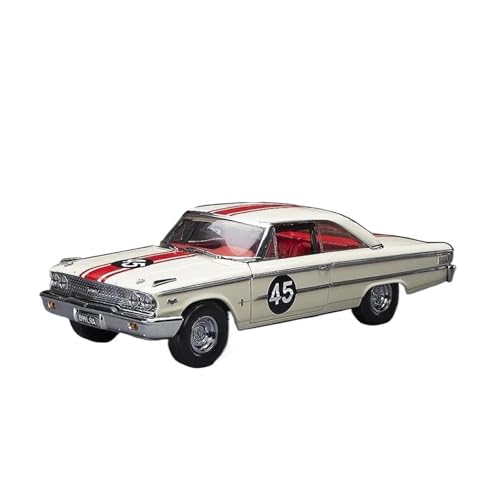 CHENXIAOLAN Miniaturmodelle 1:18 Für Ford Galaxy 500/XL 1963 Automodell Spielzeug Erwachsene Fans Sammlerstück Souvenir Decration Fertigmodell(White) von CHENXIAOLAN