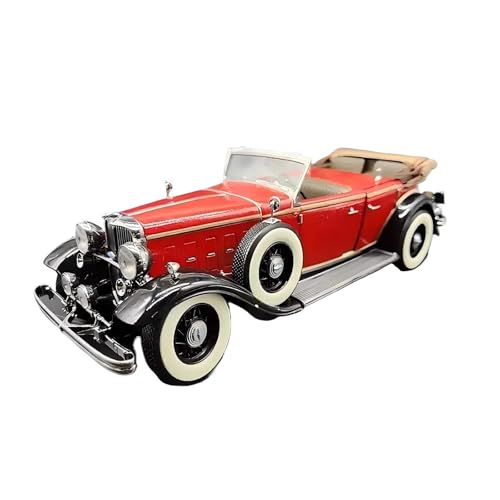 CHENXIAOLAN Miniaturmodelle 1:18 Für Ford Lincoln KB 1932 Retro-Autosimulationsmodell Rot Hobby-Spielzeug-Oldtimer-Fan-Sammlung Fertigmodell von CHENXIAOLAN