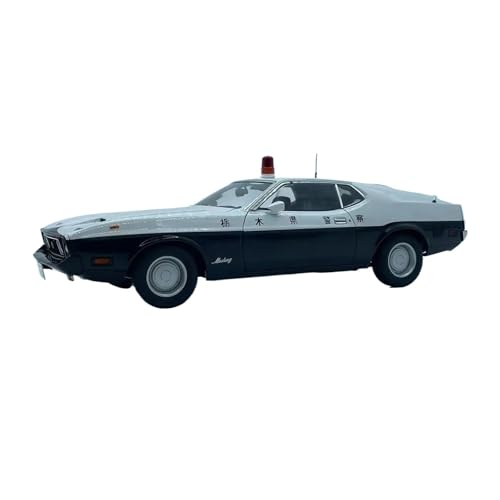 CHENXIAOLAN Miniaturmodelle 1:18 Für Ford Mustang Mach I Polizeiauto Metalldruckguss-Legierung Fahrzeug Spielzeugmodell Souvenir Junge Geschenk Fertigmodell von CHENXIAOLAN