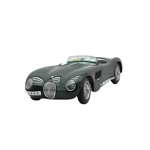 CHENXIAOLAN Miniaturmodelle 1:18 Für Jaguar 120C Oldtimer Grün Selten Vergriffen Limitierte Auflage Automodell-Sammlung Souvenir Fertigmodell von CHENXIAOLAN