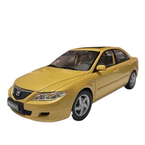 CHENXIAOLAN Miniaturmodelle 1:18 Für Mazda M6 2004 Legierung Modell Vergriffen Gelb Spielzeug Autos Sammlerstück Ornament Souvenir Fertigmodell von CHENXIAOLAN